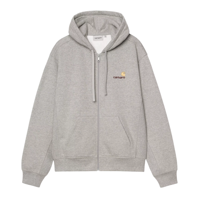 bluza Carhartt WIP Hooded American Script Jacket (Grey Heather)