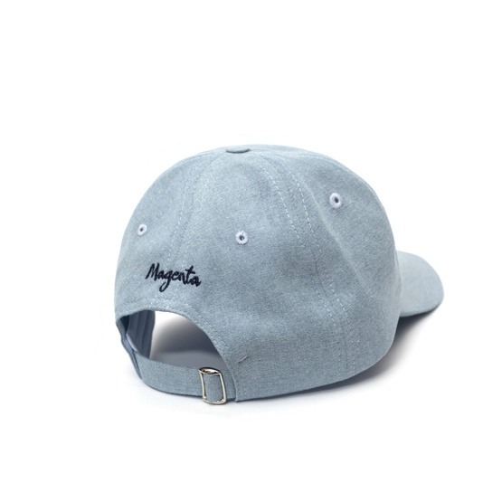 Magenta Chambray Dad Hat (Blue)