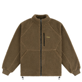 Dime Polar Fleece sherpa zip brown