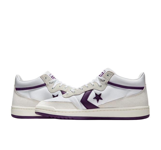 Converse Fastbreak Pro Mid (White/ Vaporous Gray/ Purple)