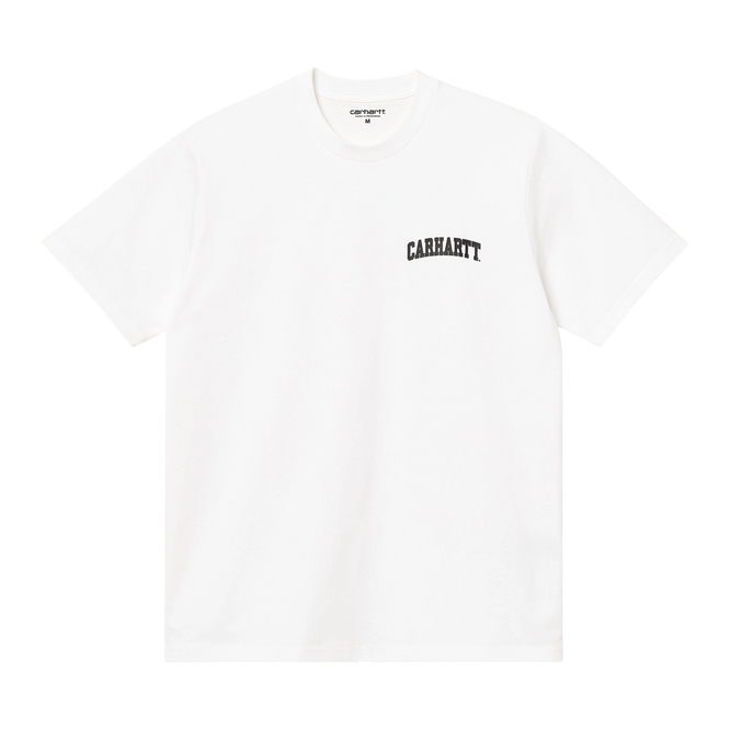 Carhartt WIP S/S University Script T-Shirt (White/Black)