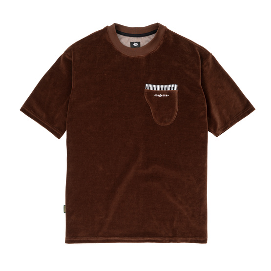 Koszulka Magenta Piano velvet tee chocolate