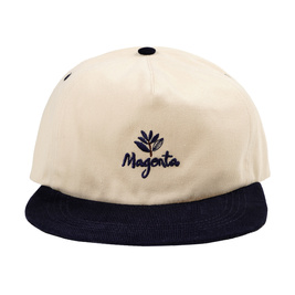 Magenta Quebec snapback hat beige