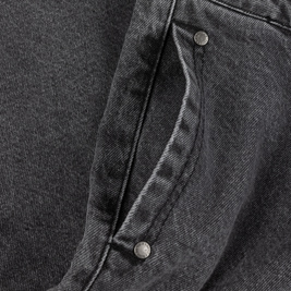 Szorty Dime Pleated Denim Shorts faded black