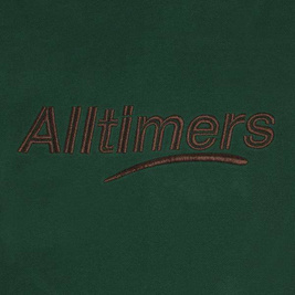 Alltimers - Estate Embroidered Hoody  Dark Green Bronze