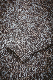 Fucking Awesome Burnt Sticker Stamp Zipped Hoodie AOP (Black)