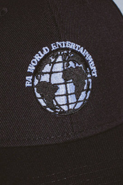 Fucking Awesome FA World Six Panel  Baseball Cap (Black)