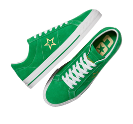 Converse One Star Pro (Green/White/Gold)