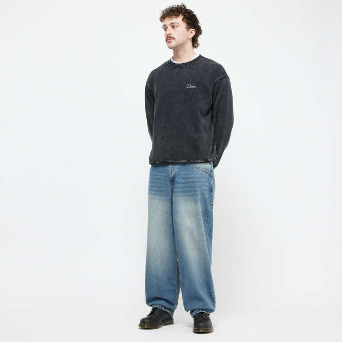 Bluza Dime French Terry crewneck faded black