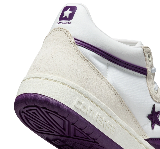 Converse Fastbreak Pro Mid (White/ Vaporous Gray/ Purple)