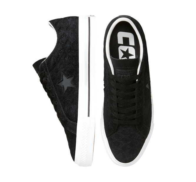 Converse One Star Pro OX (Black/Black/White)