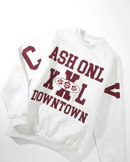 Cash Only Authority Crewneck Sweatshirt (Ash)