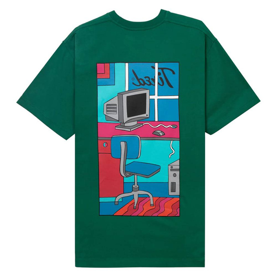 Tired Workstation Pocket Tee  (Dark Green)