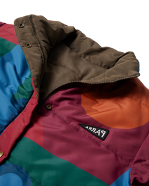 kurtka by Parra Protect The Sun Reversible Puffer Jacket (Brown)