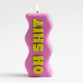 Wavey Casa Oh shit candle purple/green