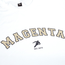 Magenta Varcity Tee (White)