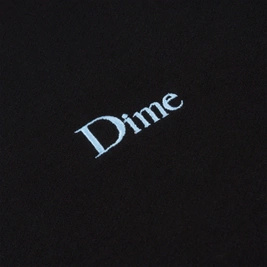  Dime Small Logo Crewneck (Black/Blue)