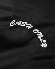 Cash Only Spell Out Bomber Jacket (Black)