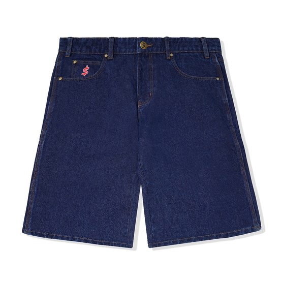 szorty Cash Only Logo Denim Shorts (Raw Indigo)