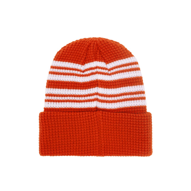 Fucking Awesome - Cursive Waffle Cuff Beanie (Orange)