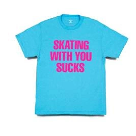 Quartersnacks Skating With You Tee (Light Blue)