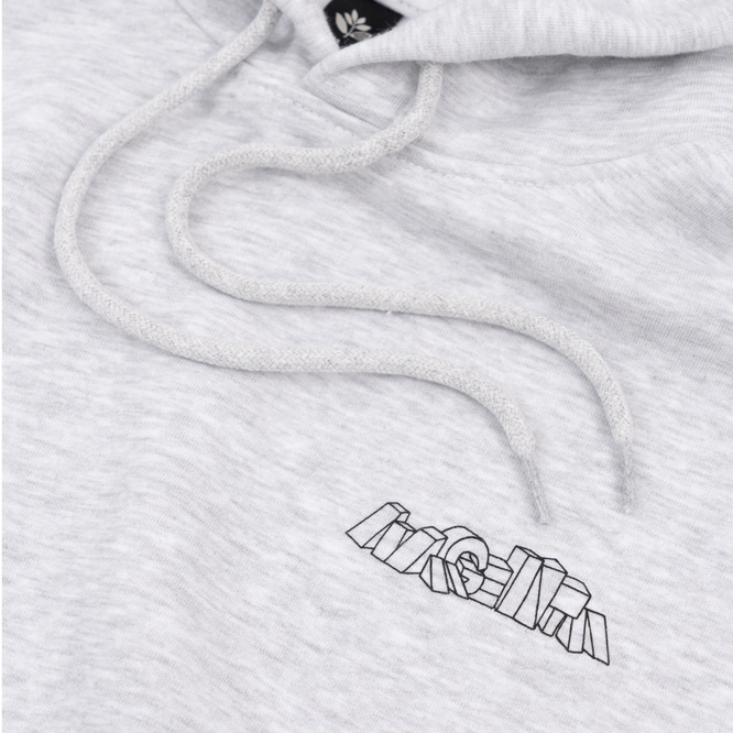 Magenta Brutalista hoodie ash