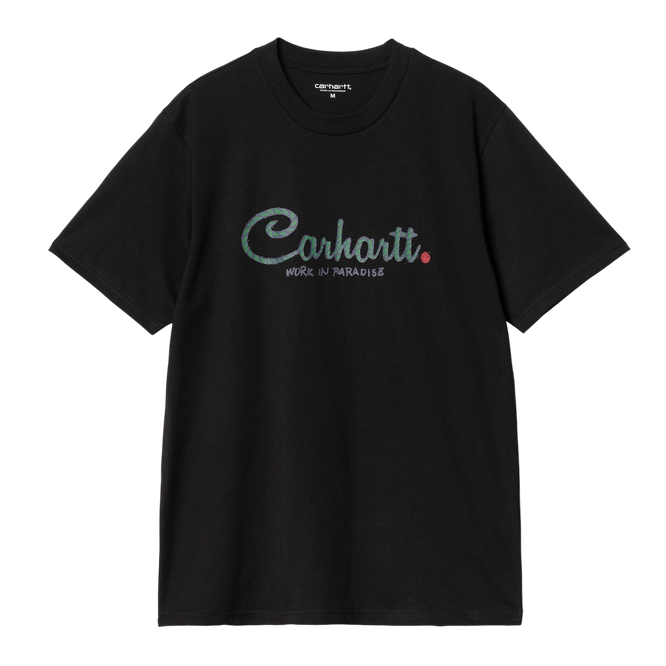 koszulka Carhartt WIP S/S Paradise Script T-Shirt (Black)