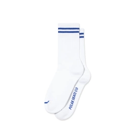 skarpety Polar Rib Socks 2 Stripes (White/Blue)