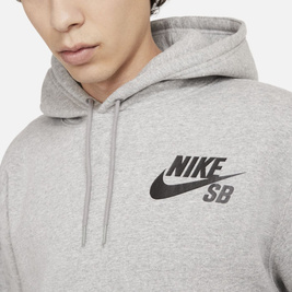 bluza Nike SB ICON HOODIE DK GREY HEATHER/BLACK