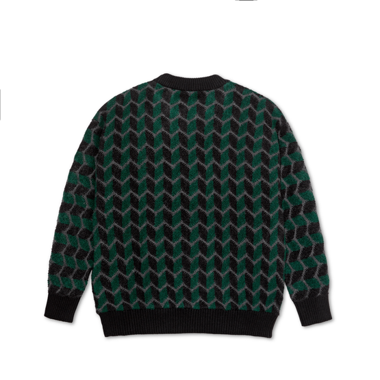 Sweter Polar Zig Zag knit black/dark teal