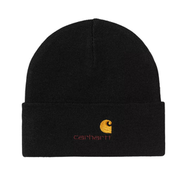 Carhartt WIP American Script Beanie (Black)