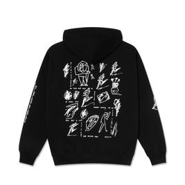 Bluza Polar Dave hoodie Sad at times black