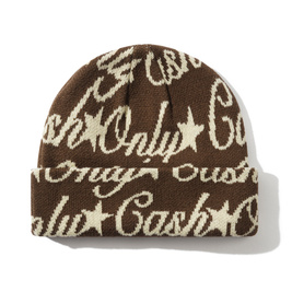 czapka Cash Only Script Beanie (Brown)