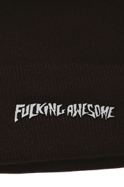 Czapka Fucking Awesome Metal Stamp Logo Cuff beanie black