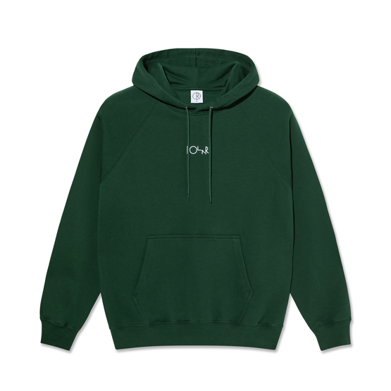 Bluza Polar default logo hoodie dark green