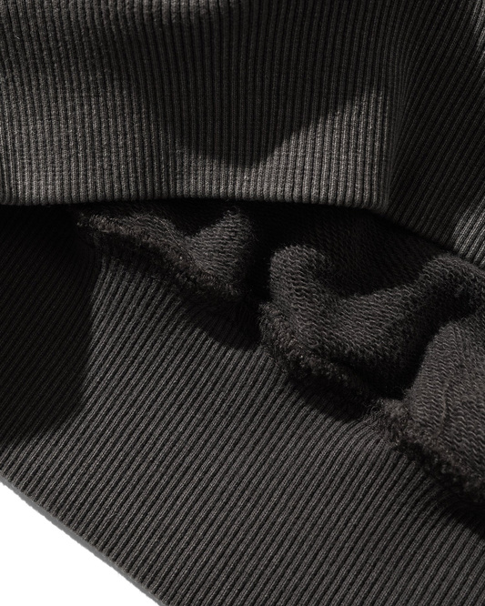 bluza Butter Basic Pullover Hood Washed Black