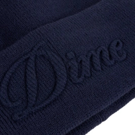Dime Cursive Fold Beanie (Navy)