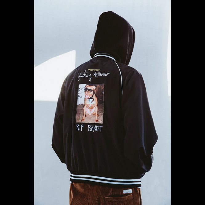 kurtka Fucking Awesome R.I.P. Bandit Lightweight Bomber (Black)