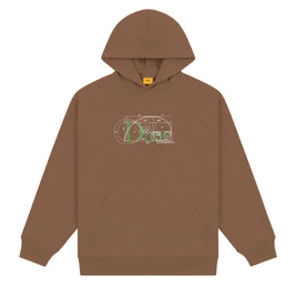 Dime Classic ratio hoodie brown