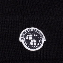 Fucking Awesome World Cuff Beanie (Black)