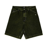 Magenta OG Denim Long shorts dyed green