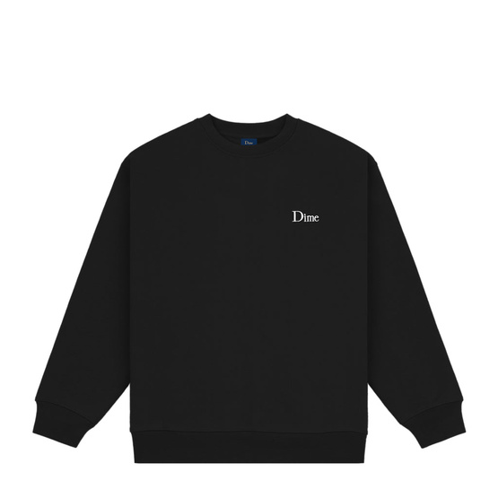 crewneck Dime Classic Small Logo Crewneck (Black)