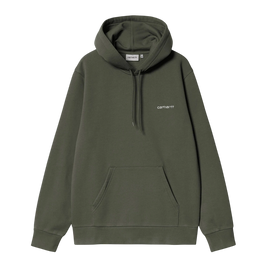 bluza Carhartt WIP Hooded Script Embroidery Opuntia / White