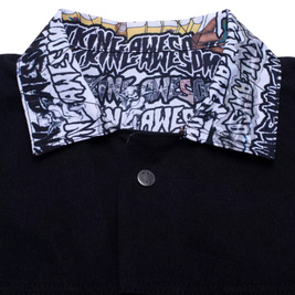 kurtka Fucking Awesome  Reversible Chore Jacket - Sticker Stamp All-Over Print
