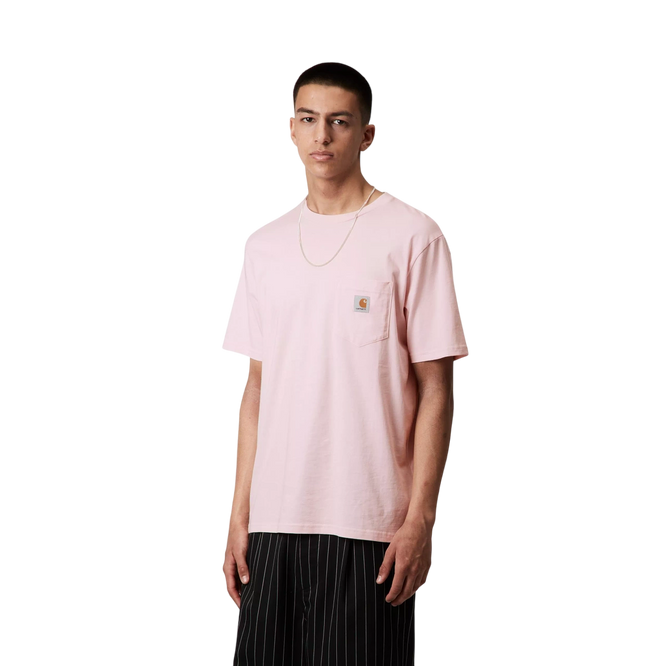 Carhartt WIP SS/S Pocket T-Shirt (Air Pink)