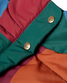 kurtka by Parra Protect The Sun Reversible Puffer Jacket (Brown)