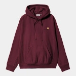 bluza Carhartt WIP Hooded American Script Sweatshirt (Malbec)