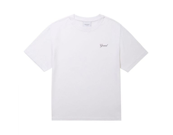 Grand Collection Grand Script Tee (White)