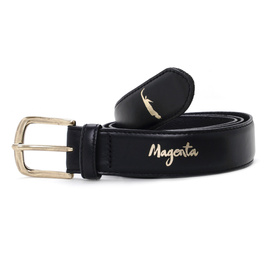 magenta Plant Buckle Up Belt - Beige