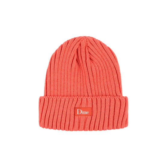 czapka zimowa dime classic rib beanie light red